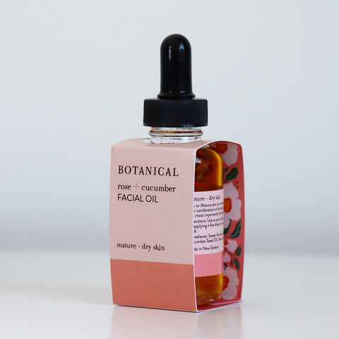 BOTANICAL - Rose + Cucumber FACIAL OIL - MATURE / DRY SKIN 50ml
