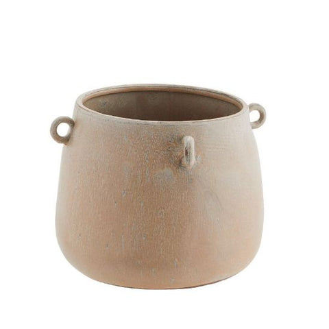 Madam Stoltz - Stoneware Pot w/rings