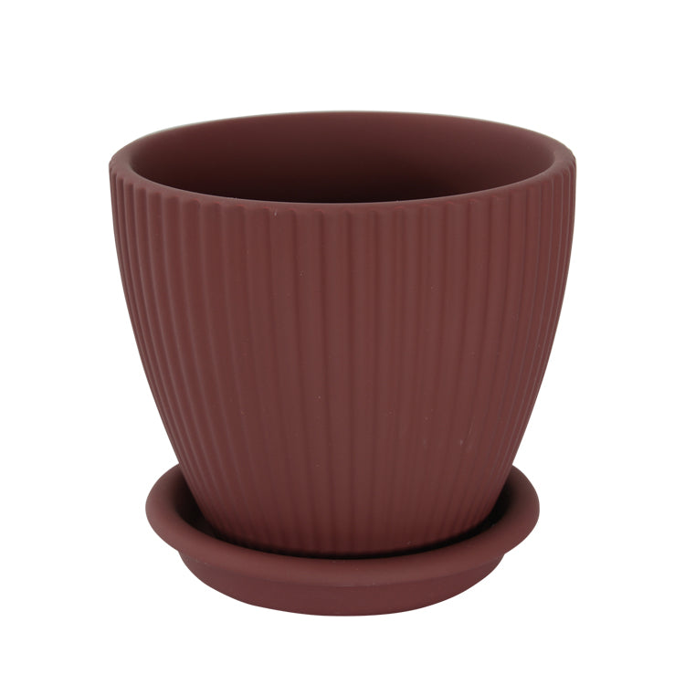 Marley Planter Pot  with Saucer 14cm