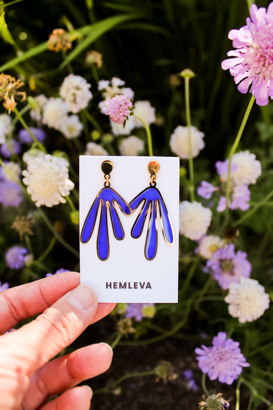 HEMLEVA Earrings - Matisse Leaves