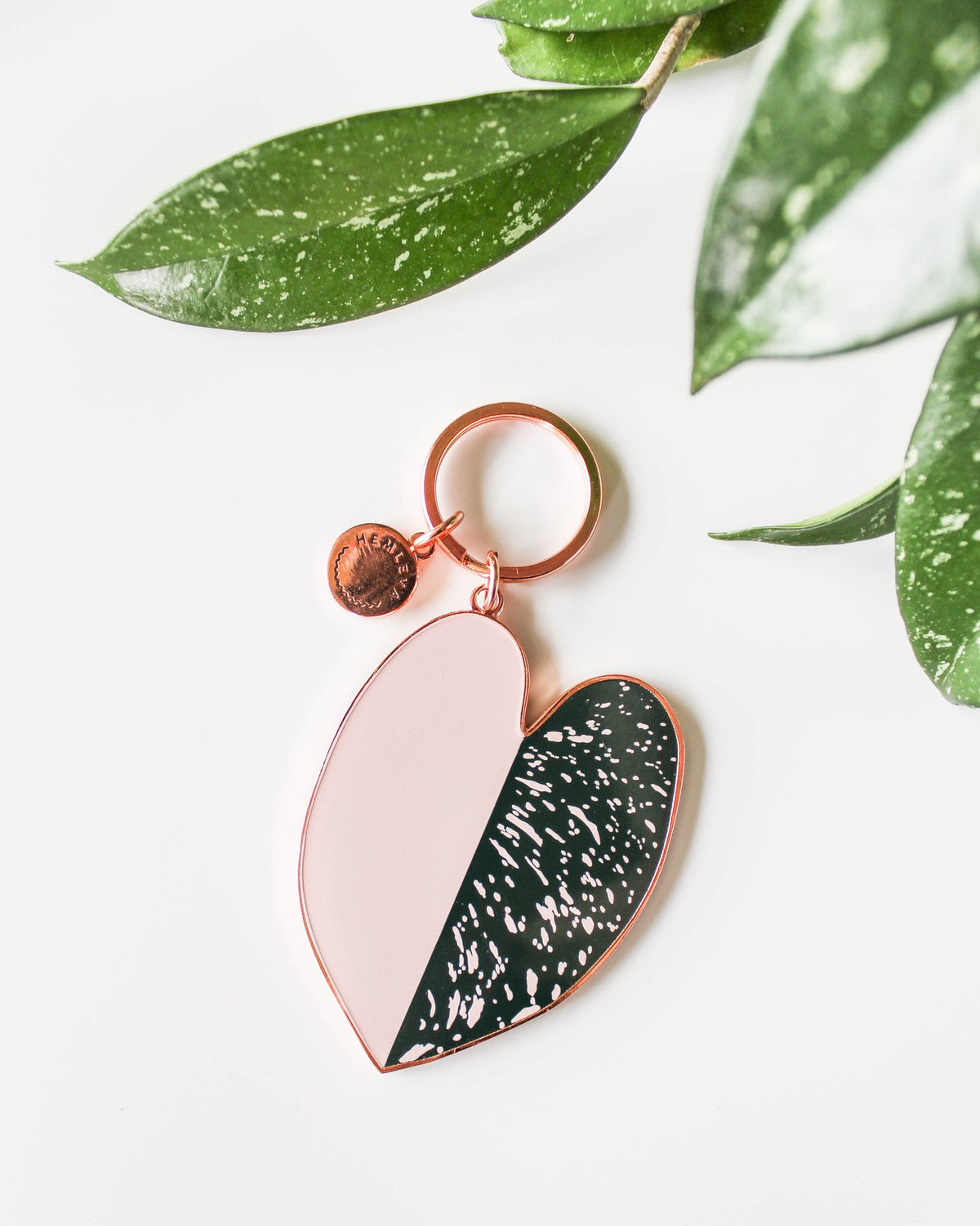 HEMLEVA Keychain - Philodendron Pink Princess