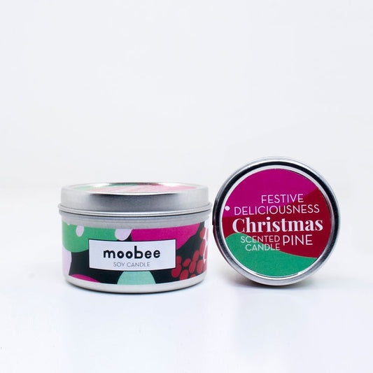 Moobee - Designer Soy Candle Christmas Pine
