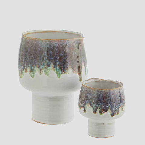 Madam Stoltz - Stoneware Planter Reactive Glaze